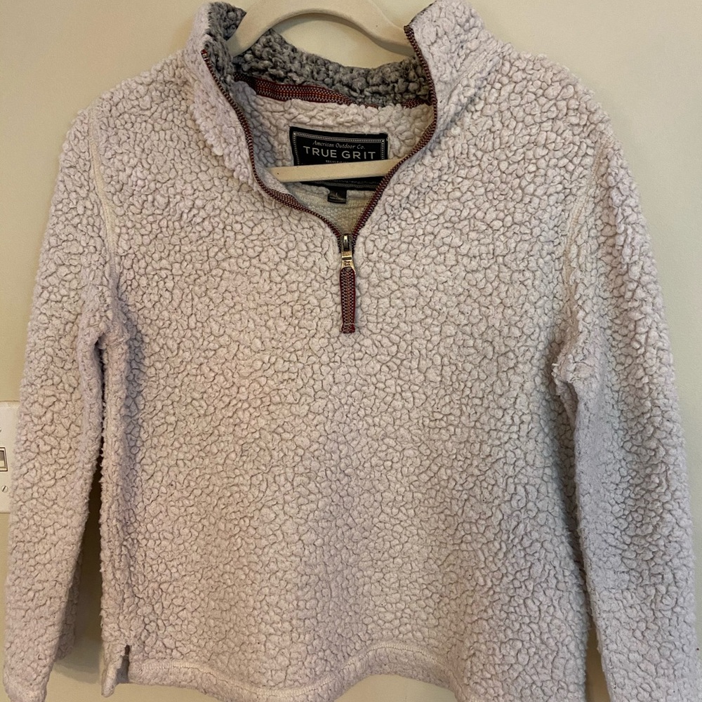 Authentic True Grit Pullover in cream